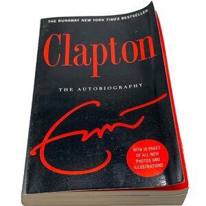 Clapton the autobography paperback book 2007 E.C. music limited published READ